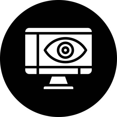 Göz simgesi vektör illüstrasyonu