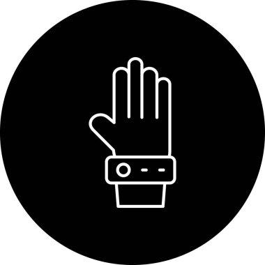 Dokunmatik modern simgenin vektör illüstrasyonu