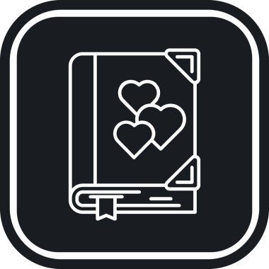 Kalp. Web simgesi basit tasarım