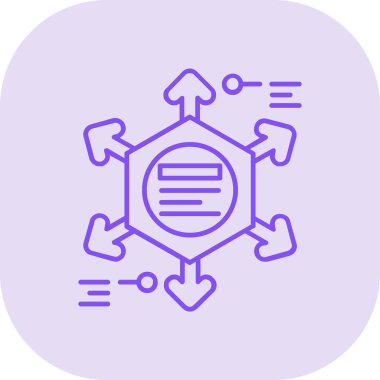 Bir DNA simgesinin vektör illüstrasyonu