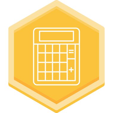 Hesap makinesi. Web simgesi basit illüstrasyon