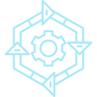 Teçhizat Web simgesi basit illüstrasyon