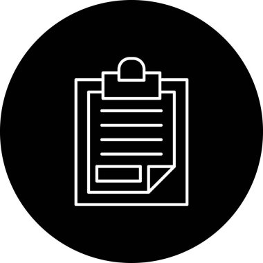 Klip simgesi işaret vektör çizimi 