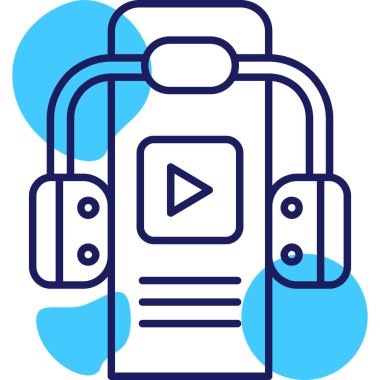 video. Web simgesi basit illüstrasyon