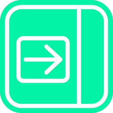 ok yönü sağ simgesi - taslak biçimi