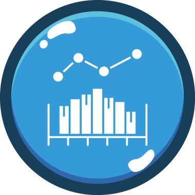 analitik grafik simgesi, vektör illüstrasyonu