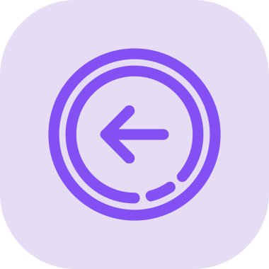 ok vektörü renk çizgisi simgesi