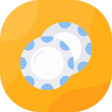 yiyecek düz vektör simgesi