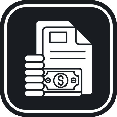 Para için. Web simgesi basit illüstrasyon