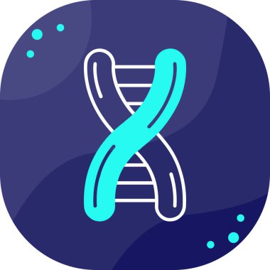 çizgi DNA molekül simgesi beyaz arkaplanda izole. DNA yapısı kimya, bilim, öğretmenler eğitim konsepti. Renkli taslak konsepti. vektör.