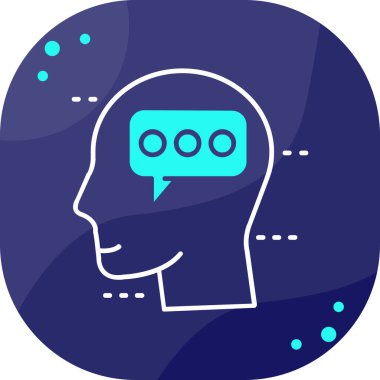 Beyaz arkaplanda mavi konuşma balonu simgesi izole edildi. Mesaj simgesi. İletişim işareti. Yorum sembolü vektör illüstrasyonu