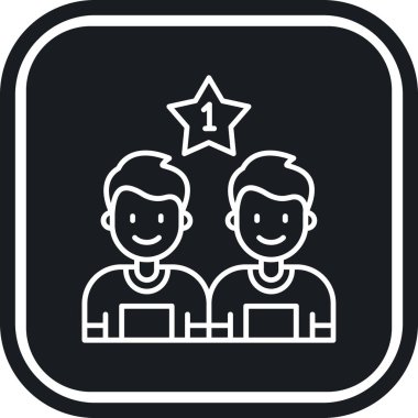 İnsan simgesinin vektör illüstrasyonu