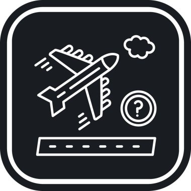 Havaalanı uçuş simgesi, basit biçim