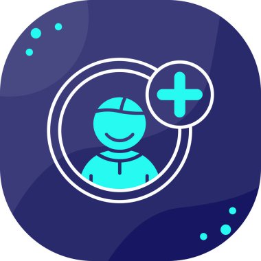 Doktor Avatar simgesi, vektör illüstrasyonu