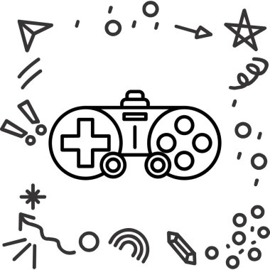 oyun simge vektör çizim