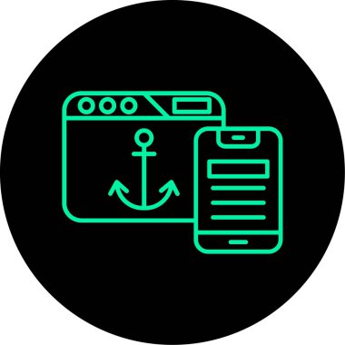 seo modern simgesinin vektör illüstrasyonu