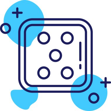 Mavi ve beyaz noktaların vektör çizimi