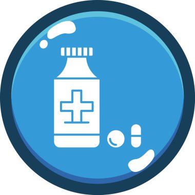 tıp web simgesi basit illüstrasyon