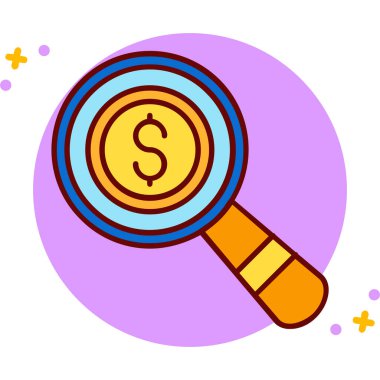 Dolar simgesi tasarım vektörü