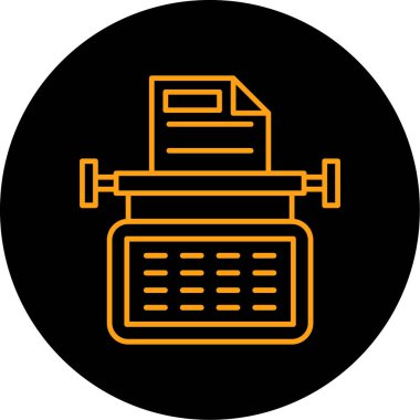 Yazıcı simgesi vektör illüstrasyonu