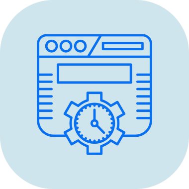 Saat simgesinin vektör illüstrasyonu