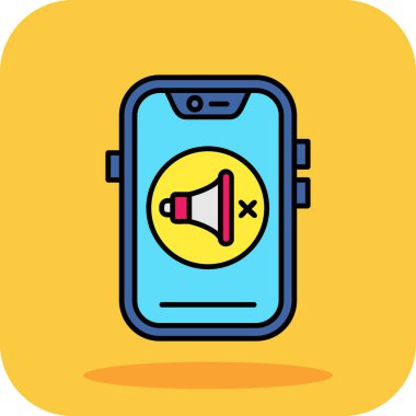 Müzik ikonlu mobil saat. vektör illüstrasyonu