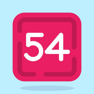 45 numara vektör simgesi