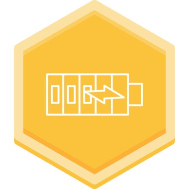 veri depolama simgesi. Web için depolama veri vektör simgelerinin düz çizimi