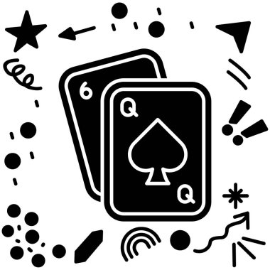 Kart simgesi, vektör illüstrasyonu