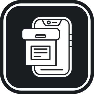 cep telefonu ikonu vektör illüstrasyonu