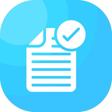 Kontrol listesi simgesi vektör illüstrasyonu