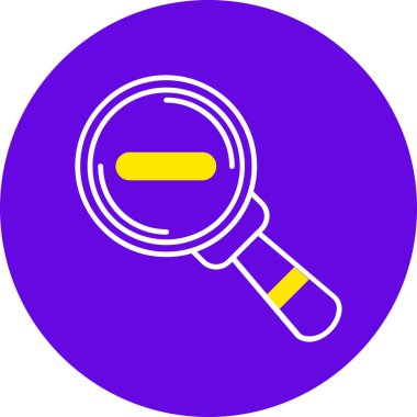 Büyüteç simgesini vektör çizim