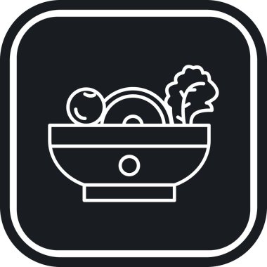 Kase ve çorba ikonu