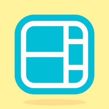 İzole edilmiş tek bir dizüstü bilgisayar simgesinin vektör çizimi