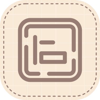 Modern simgenin vektör illüstrasyonu