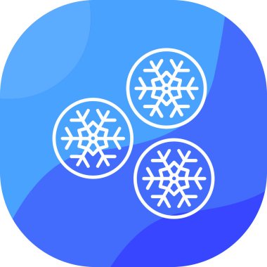 kar Tanesi simgesi vektör çizimi