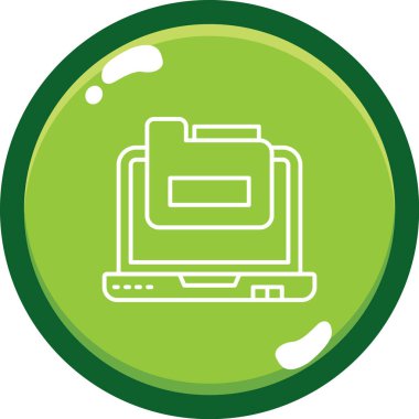 Yazıcı simgesi vektör illüstrasyonu