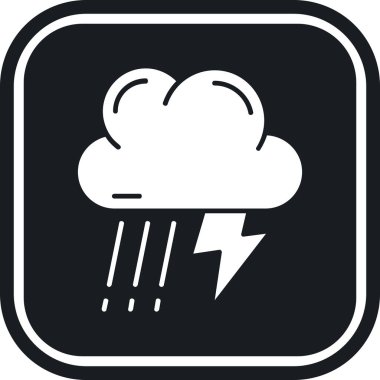 Bulut simgesi vektör illüstrasyonu