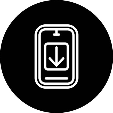 Moda Biçimli Batarya Simgesi İzole Arkaplan