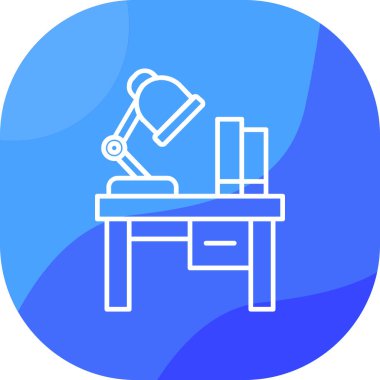 Mikroskop. Web simgesi basit illüstrasyon