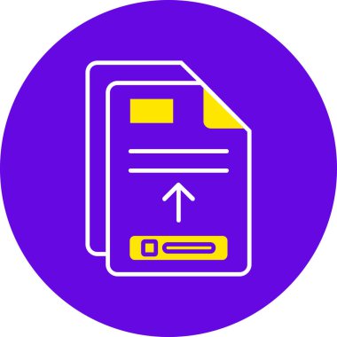 Belge simgesinin vektör illüstrasyonu