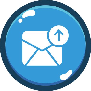 Zarf postası. Web simgesi basit illüstrasyon