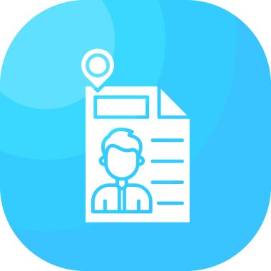 Kağıt dökümanı olan bir iş adamı. Basit resimleme