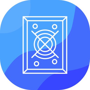 Mavi bir web simgesinin vektör illüstrasyonu