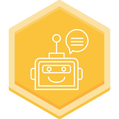 Konuş. Web simgesi basit illüstrasyon