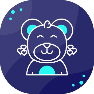 Sevimli ayı. Basit resimleme