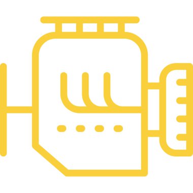 Gaz sobası ikonu. Web için fırın vektör simgelerinin özet çizimi