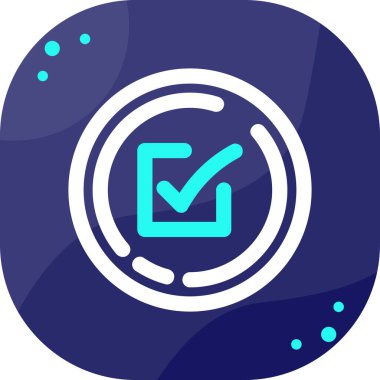 Moda biçimi izole edilmiş arkaplanda işaret simgesini işaretle