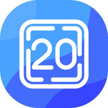 Bir takvim simgesinin vektör illüstrasyonu