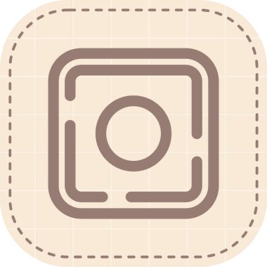 Eşsiz Kamera Vektör Satırı Simgesi